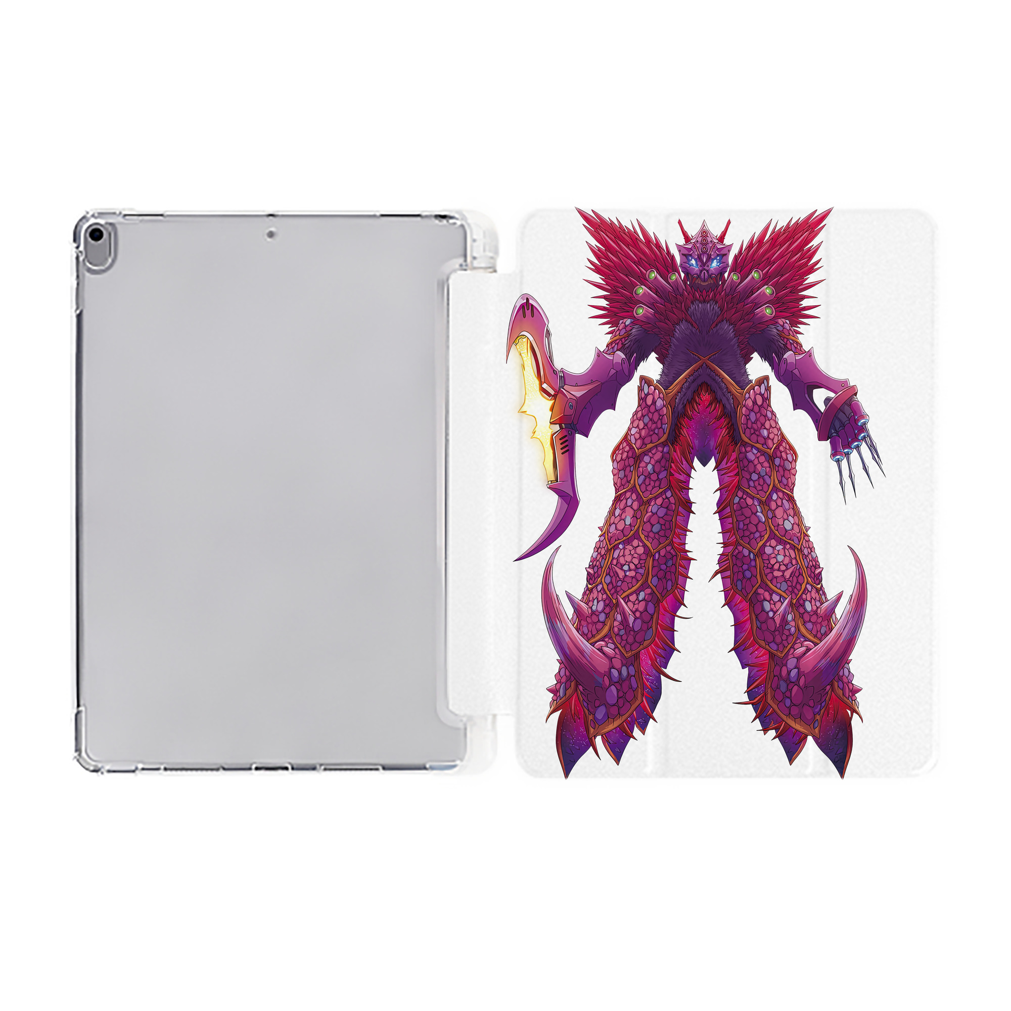 （画像用） ウルトラマン Ultraman IPad ケース ペン収納付き 三つ折りスタンド PUレザー×シリコン 対応機種9.5/10.5/10.9インチ